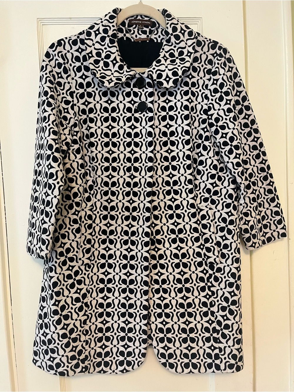 Adrienne Vittadini Geometric Spring Jacket Size 6
